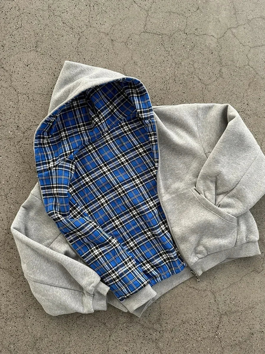 Gray Zip-up
