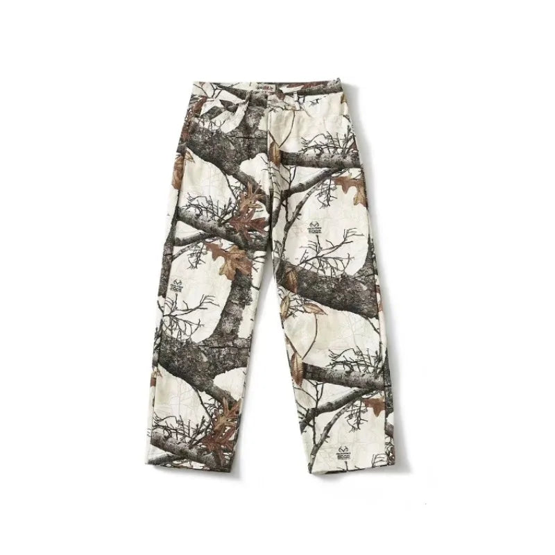 White Camouflage Jeans