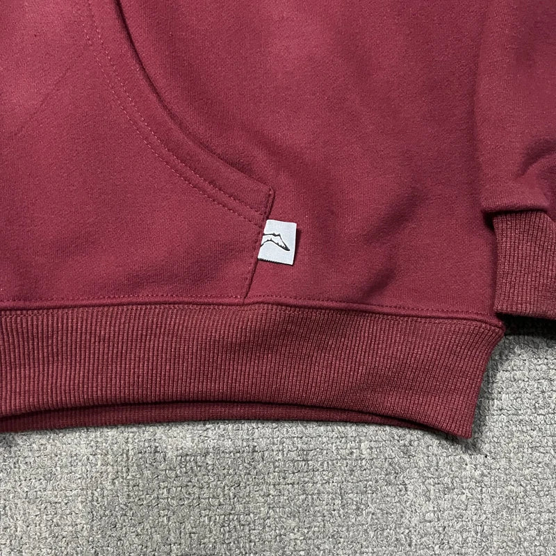 Red Zip-Up Fleece Hoodie