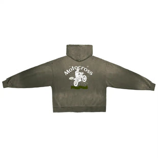 Monkey Washed Zip Hoodie