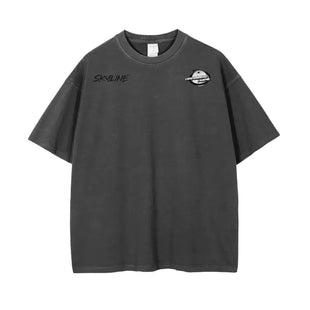 Vintage Skyline Wash Drop Shoulder T-Shirt