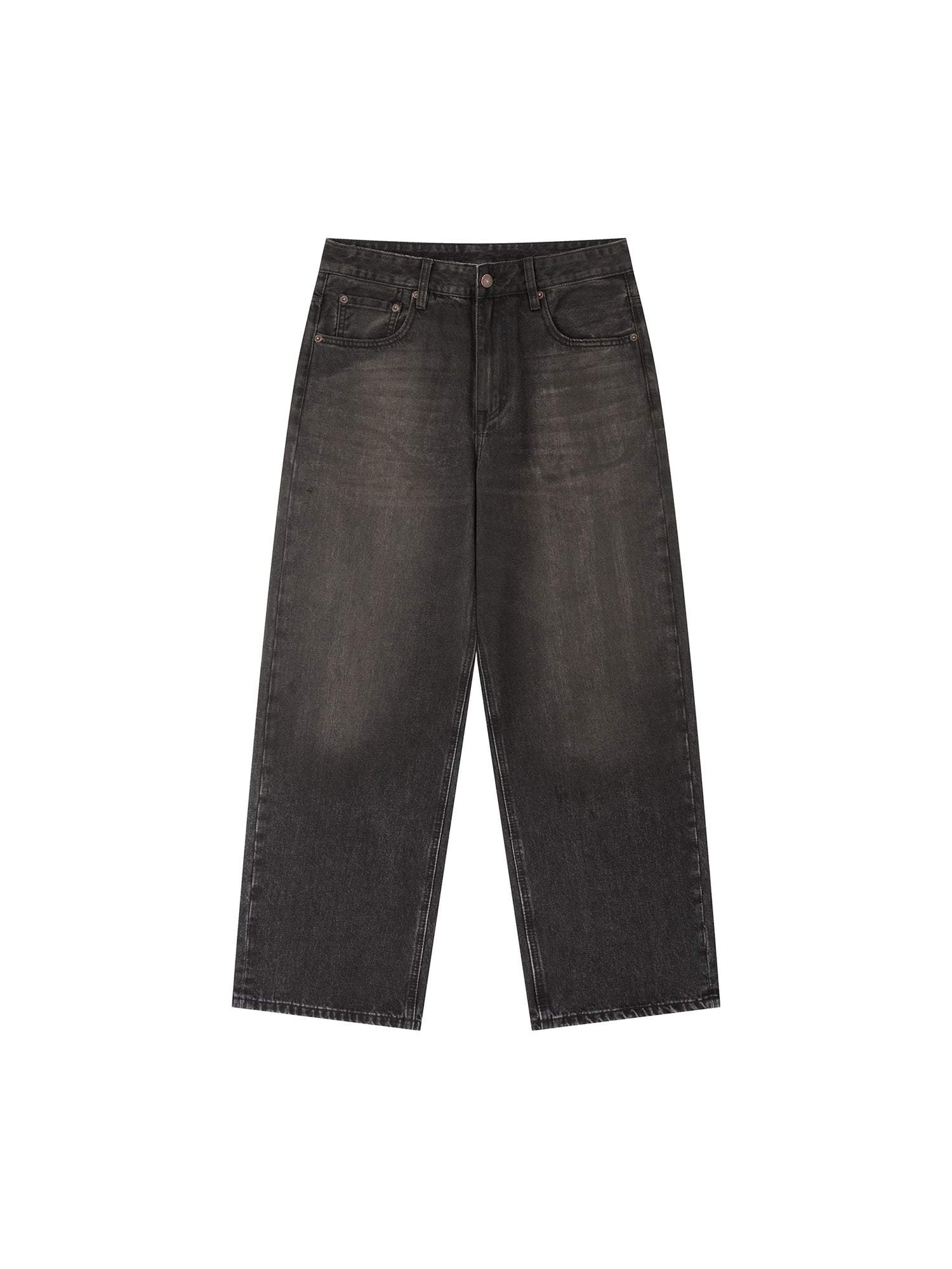 Vintage Wash Heavyweight Denim Jeans