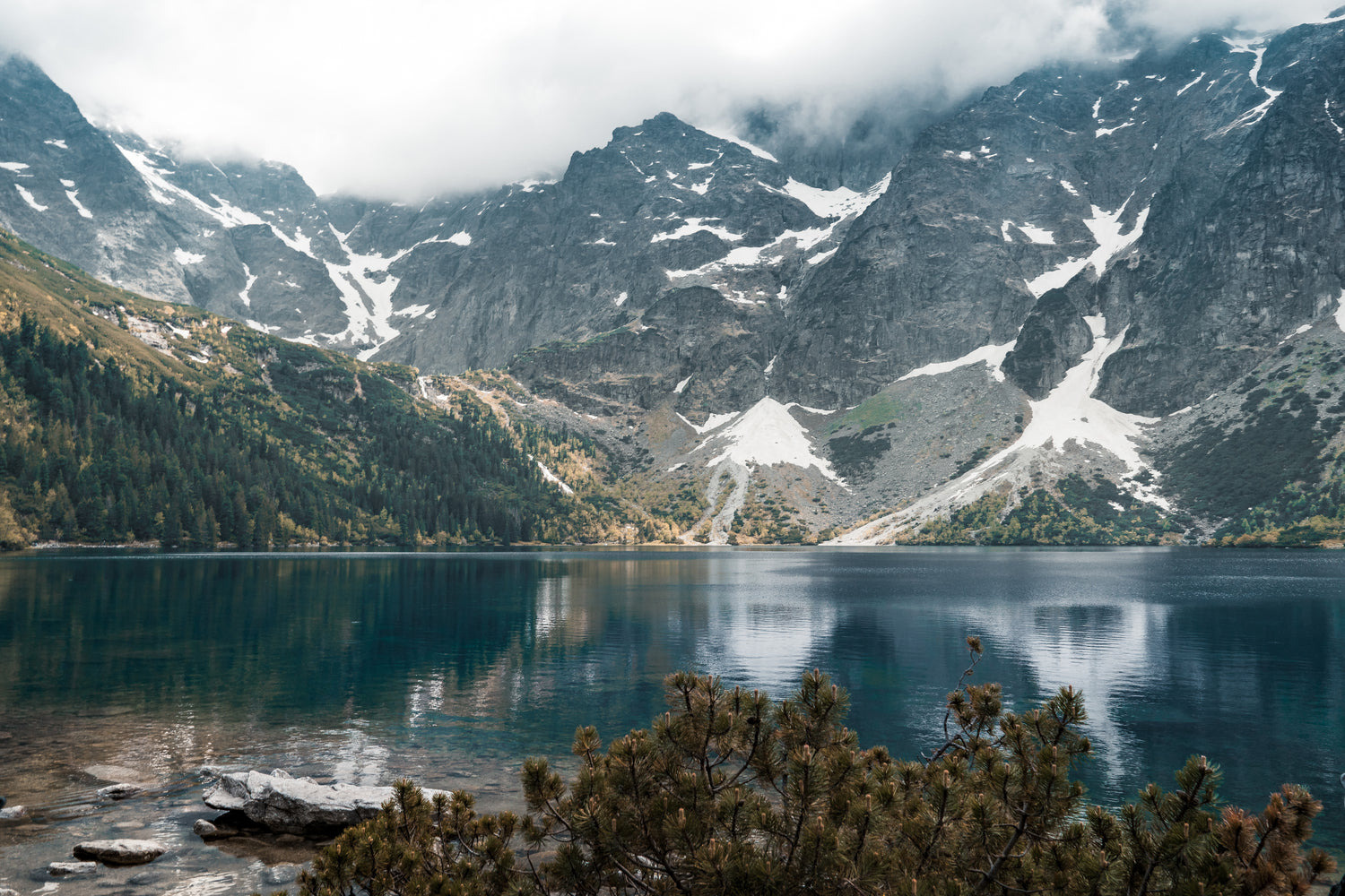 snowy-mountains-and-a-blue-lake